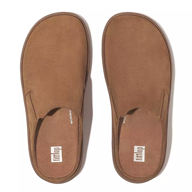 Fitflop GEN-FF Elasticated Suede Mules Desert Tan