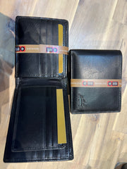 Mancini Leather Center Wing RFID Billfold