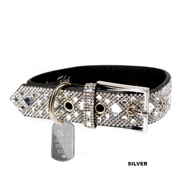 Diamonds in the Ruff Dog Collars - Medium