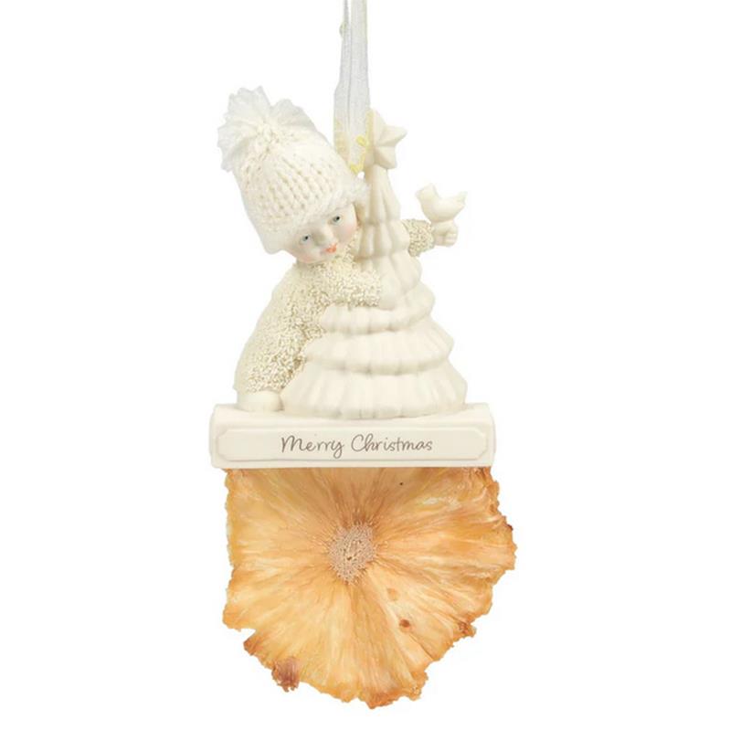 Snowbabies Clip Ornament, Merry Christmas