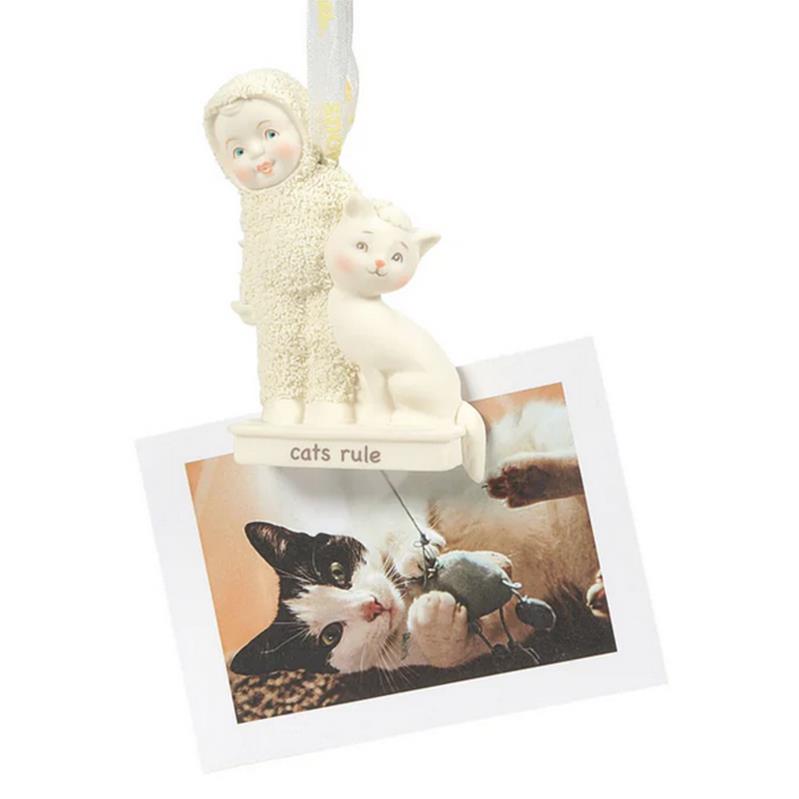 Snowbabies Clip Ornament, Cats Rule