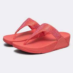 FitFlop Crystal Toe-Post Sandals Rosy Coral