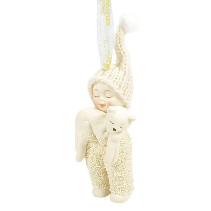 Snowbabies Kitten Carrier Ornament