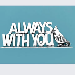 Basic Spirit Always With You/Cardinal Large Quote Plaque