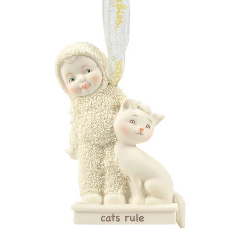 Snowbabies Clip Ornament, Cats Rule