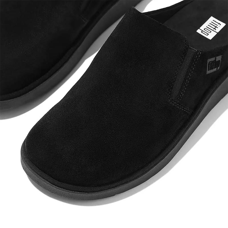 Fitflop GEN-FF Elasticated Suede Mules Black