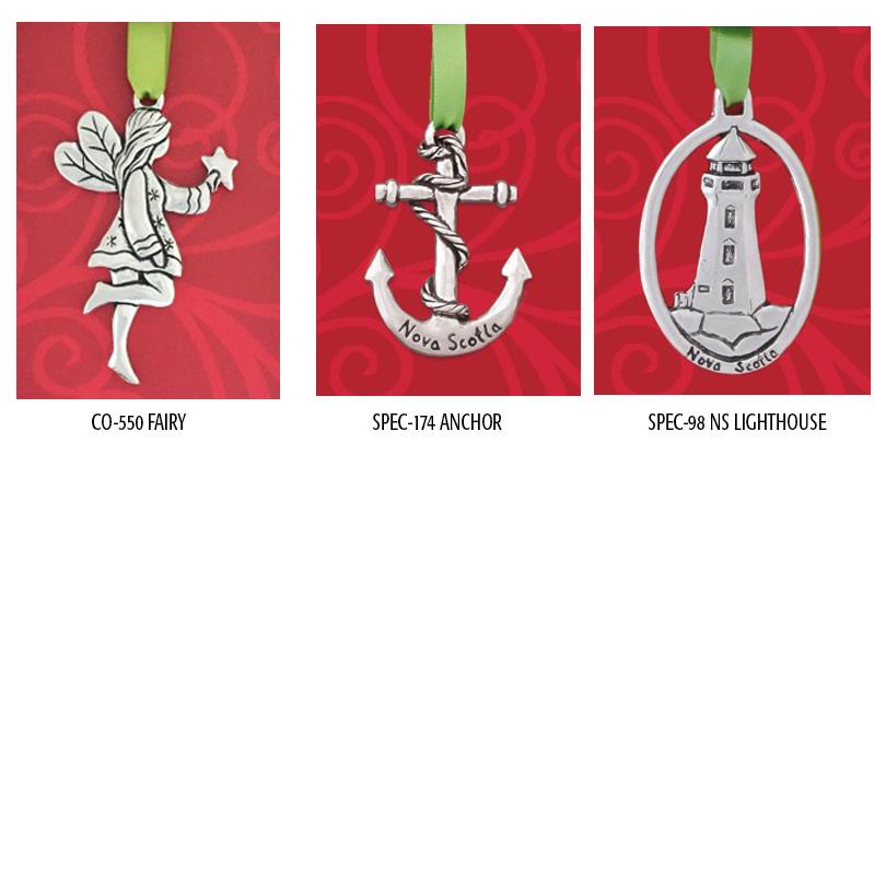 Basic Spirit Holiday Pewter Ornaments