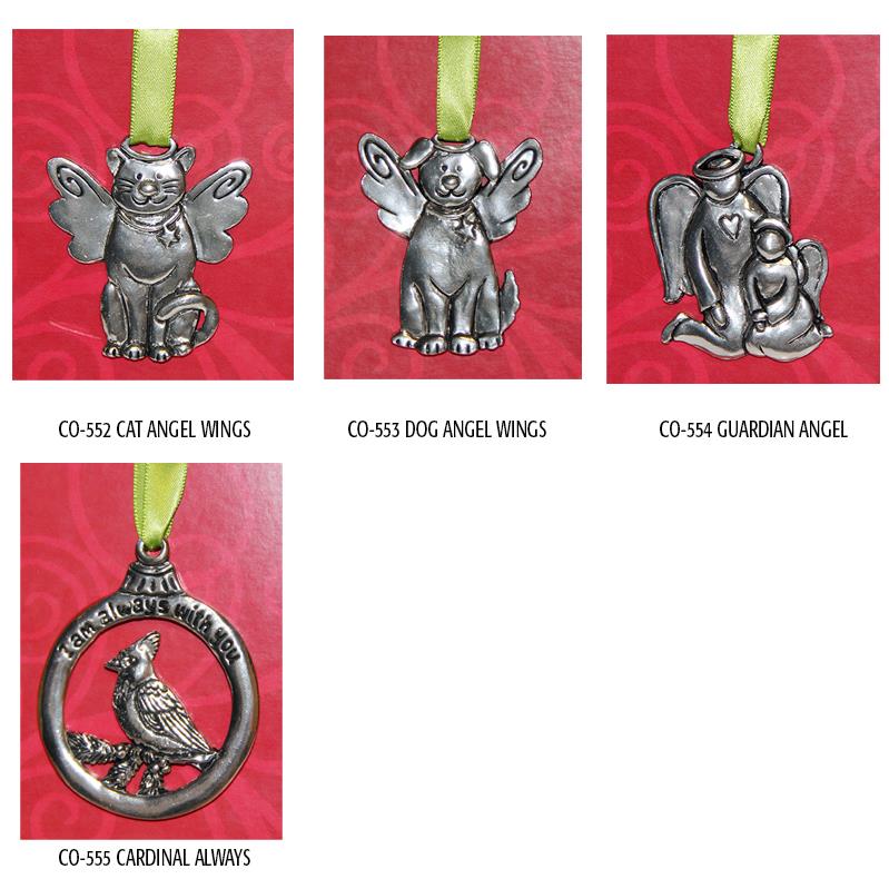 Basic Spirit Holiday Pewter Ornaments