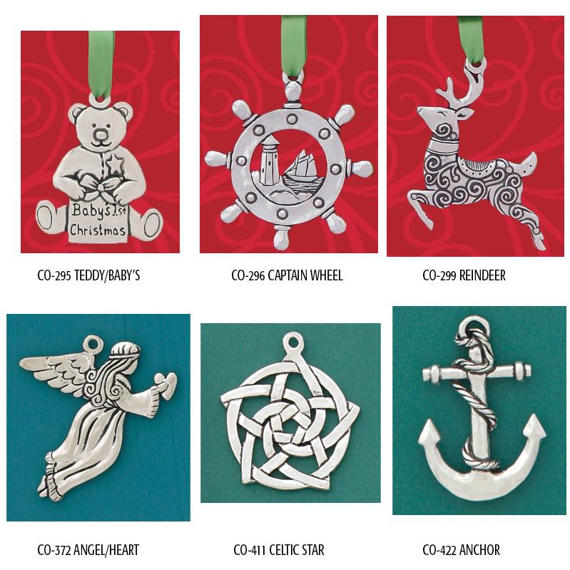 Basic Spirit Holiday Pewter Ornaments