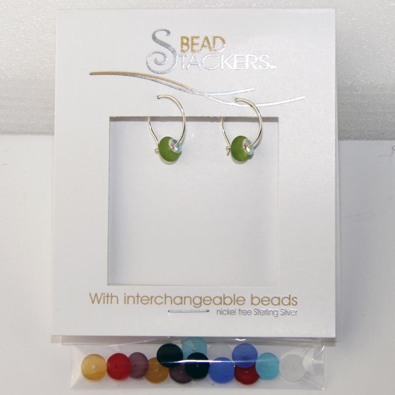 Bead Stackers Interchangeable Earrings Abacus Round Hoop