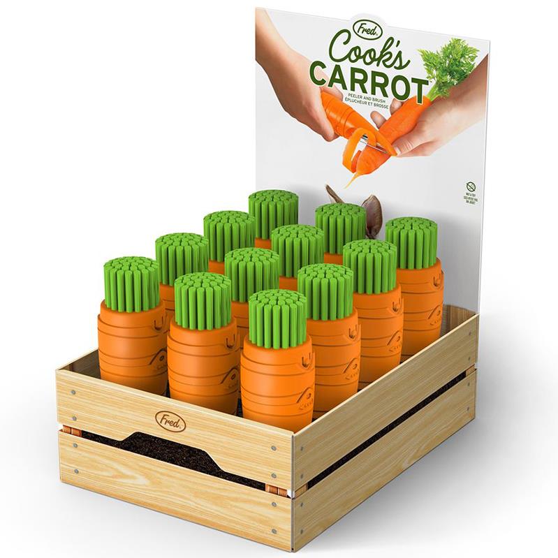 Vegetable Peeler & Scrubber - Cooks Carrot, Fred